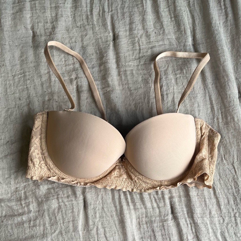 Aerie nude strapless bra